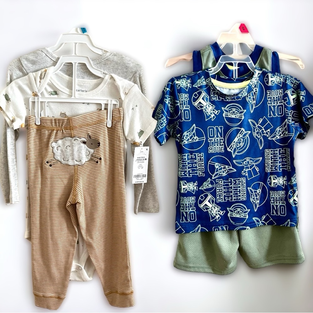 Baby and Toddler 2- 3 piece outfit bundle 18 & 24 months from Carter & Star Wars
